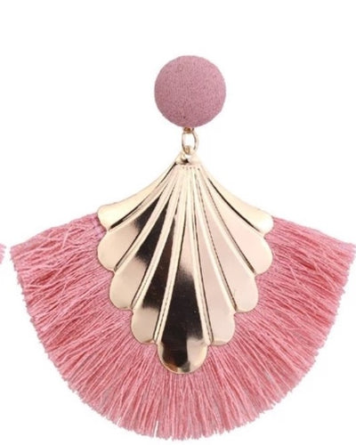 RED TASSEL EARRING - LIMA'Z KOLLECTION