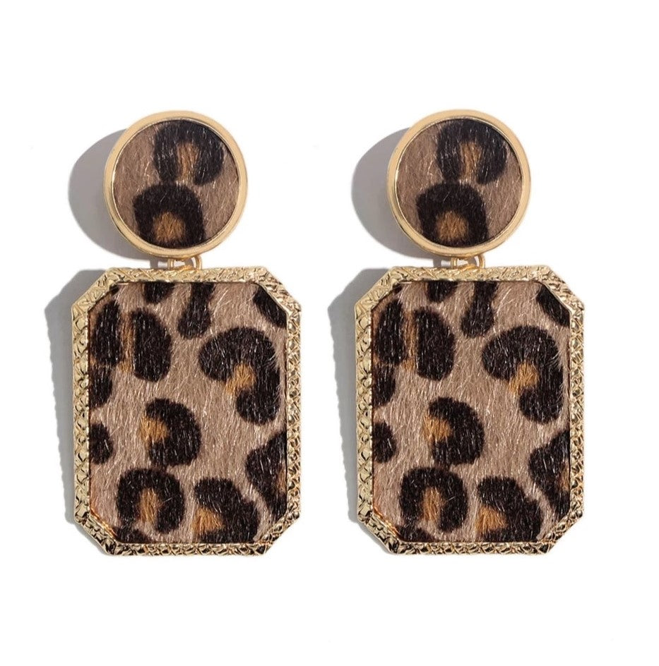 LEOPARD PRINT EARRING - LIMA'Z KOLLECTION