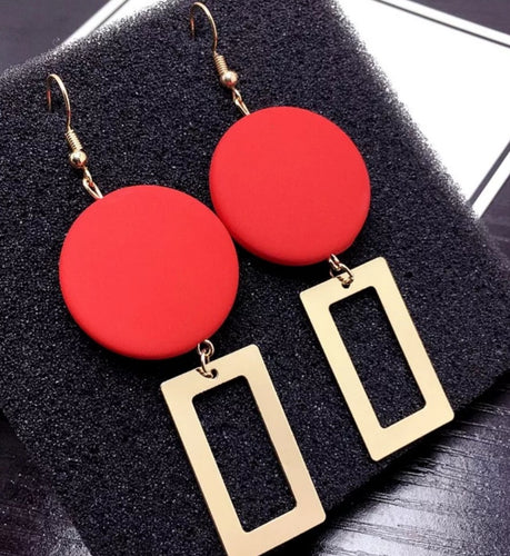 RED DANGLE EARRING - LIMA'Z KOLLECTION