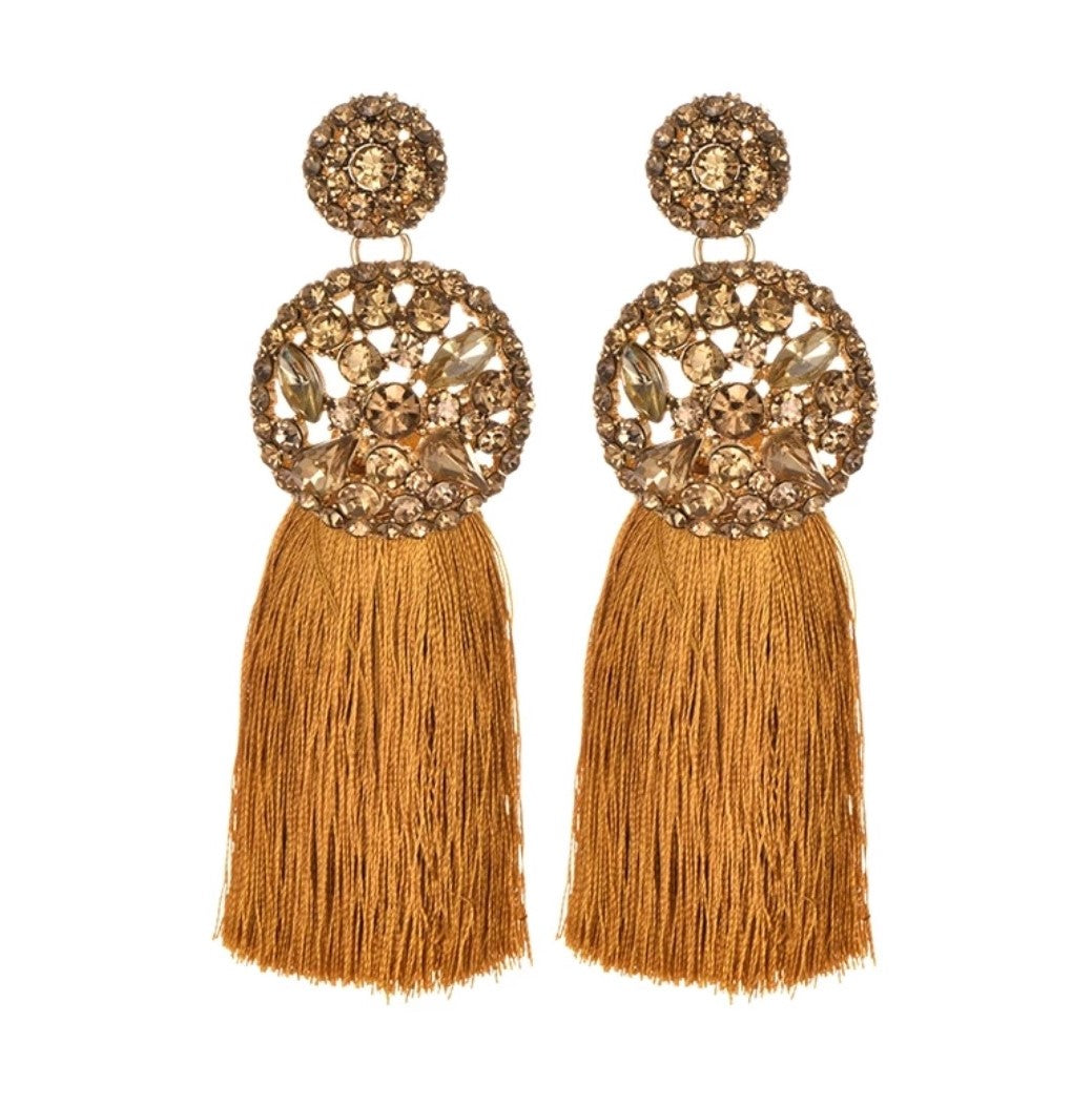 GOLD TASSIAL EARRING - LIMA'Z KOLLECTION